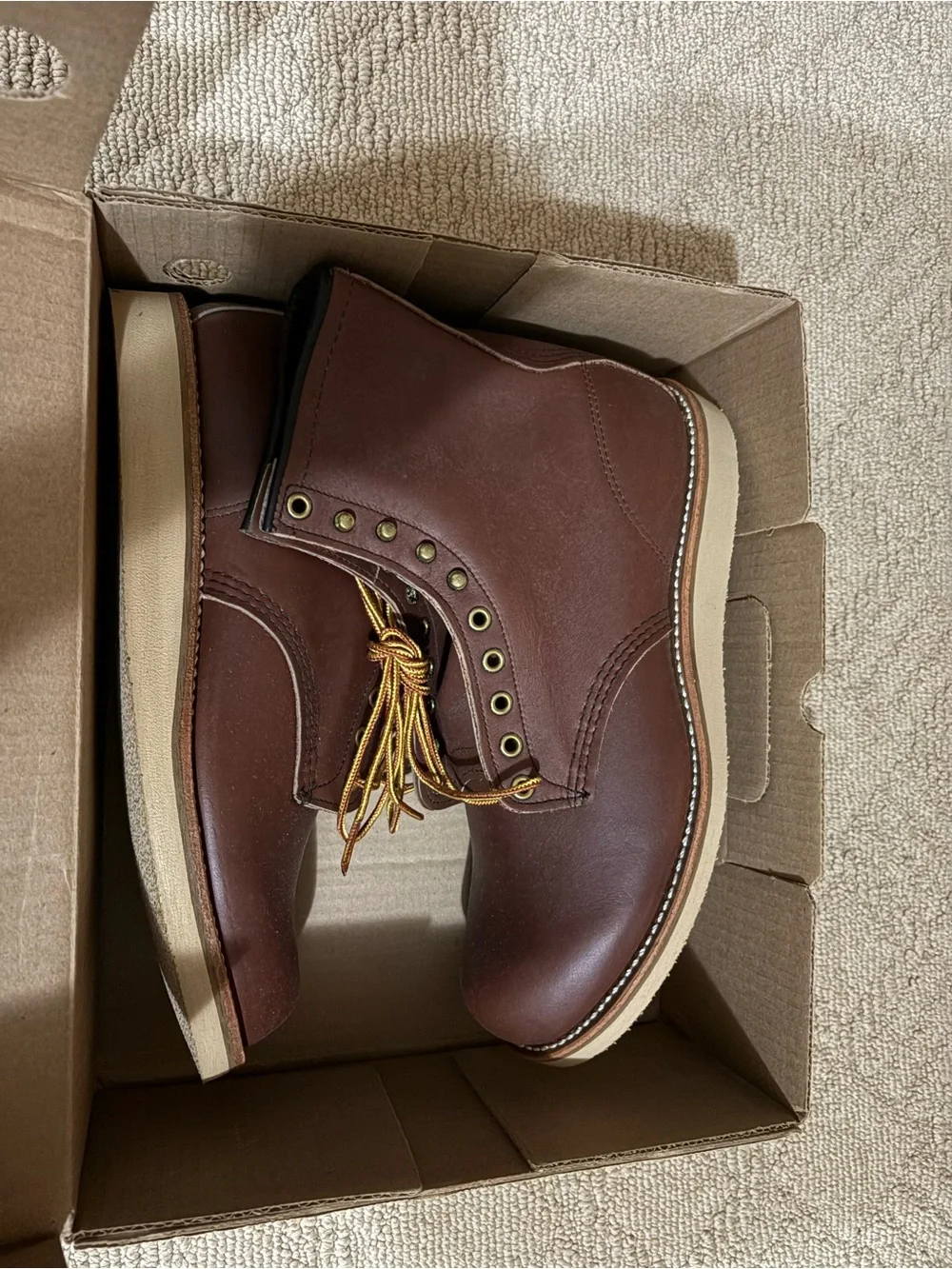 Vintage Red Wings 708 Boots Factory Seconds